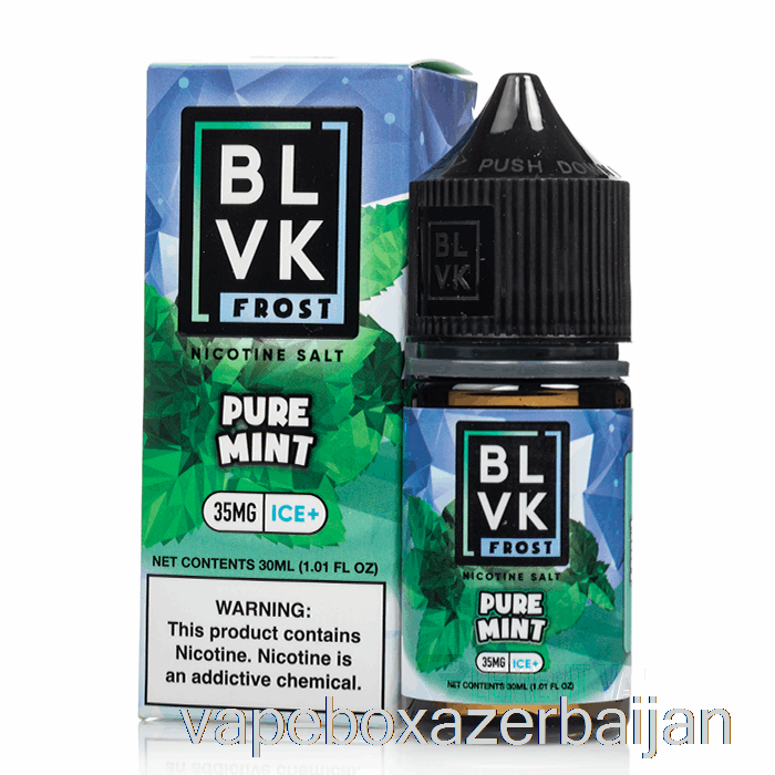 E-Juice Vape Pure Mint - BLVK Frost Salts - 30mL 35mg